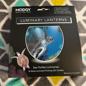 Modgy Sea Turtles Luminaries with LED candles(4pk)